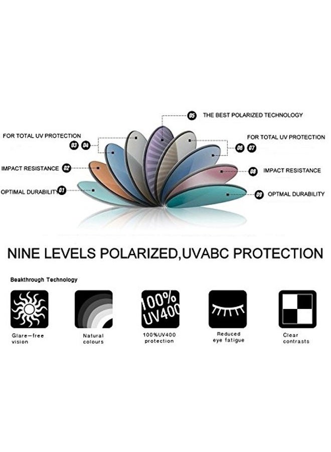 GALAXYLENSE Galaxy Replacement Lenses for Oakley Flak Jacket XLJ Black&Blue&Green&Red Color Polarized 4 Pairs, - Image 5