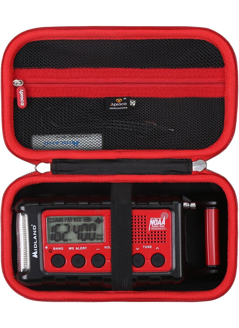Aproca Aproca Portable Hard Storage Case for Midland ER310 Emergency Crank Weather AMFM Radio and Accessories  - Image 1