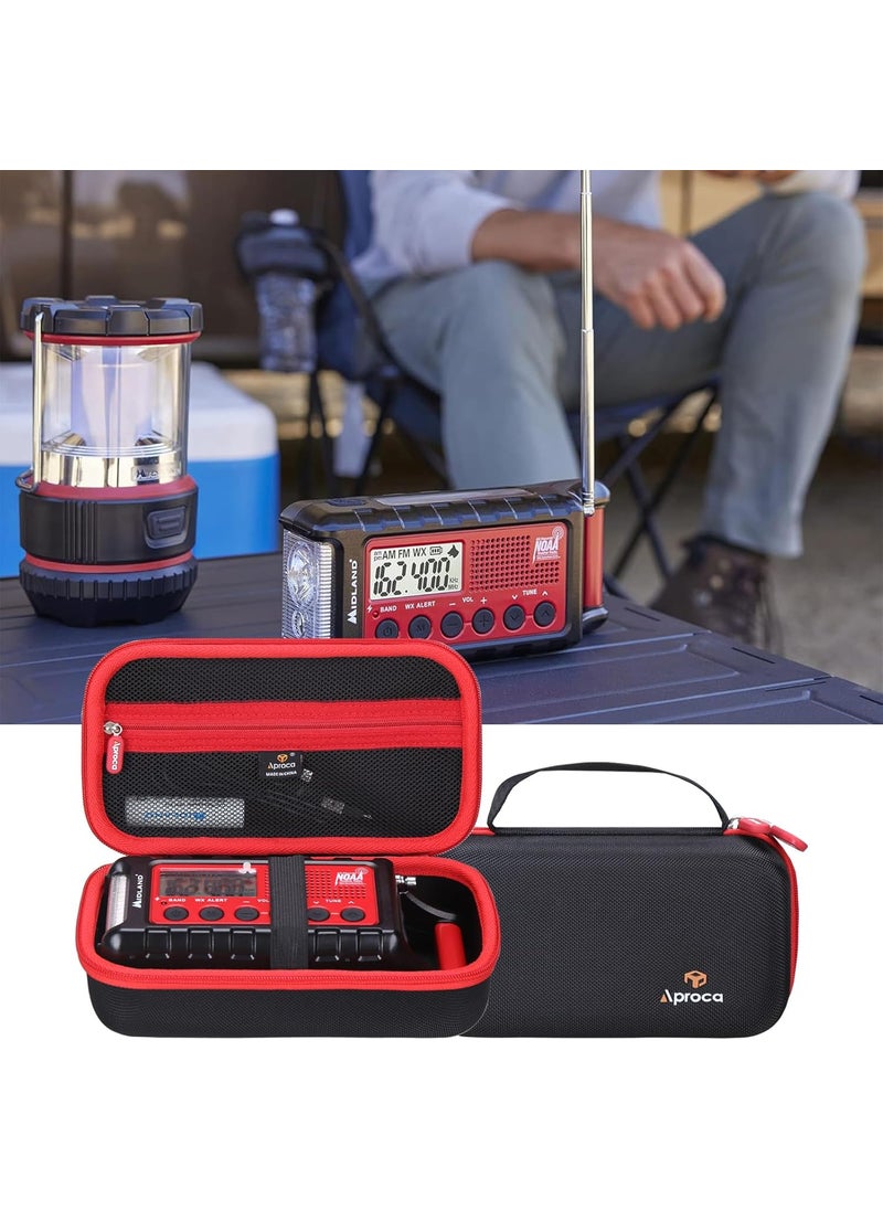 Aproca Aproca Portable Hard Storage Case for Midland ER310 Emergency Crank Weather AMFM Radio and Accessories  - Image 4