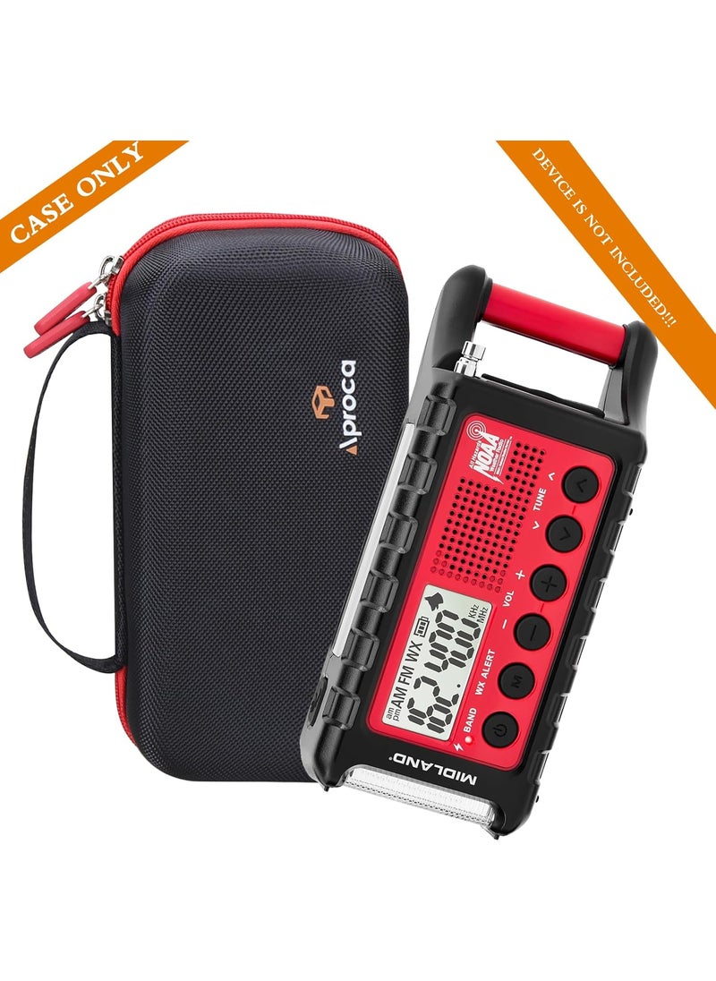 Aproca Aproca Portable Hard Storage Case for Midland ER310 Emergency Crank Weather AMFM Radio and Accessories  - Image 5