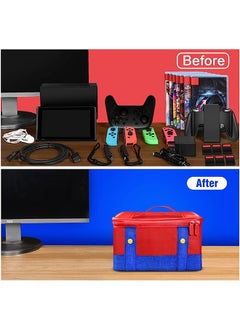 LENND Carry Case, Storage Carrying Case Compatible With  OLED Soft Shell Protective Travel Case for Controller & Accessories  - Image 4