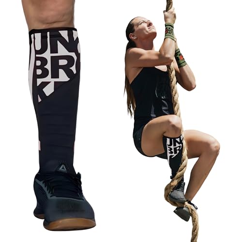 UBK MADE Shin Sleeves Pro Reflective 7mm Neoprene Deadlift Rope Climb Box Jumps for Men and WomenONE Piece LXL - Image 1