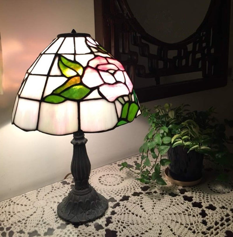 USTIDE Rustic Floral Table Runner Hand Crochet Table Doily Beige Cotton Lace Table Decoration for Coffee Table 15""X59"" - Image 4