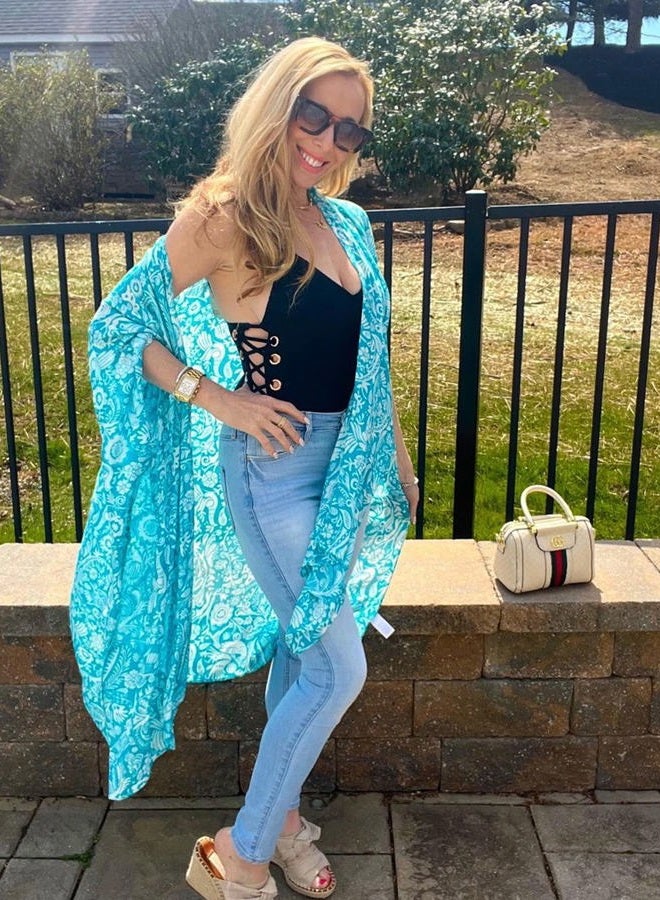 Moss Rose Women Summer Bikini Kimono Bathing Suit Cover Ups for Swimwear - Image 2