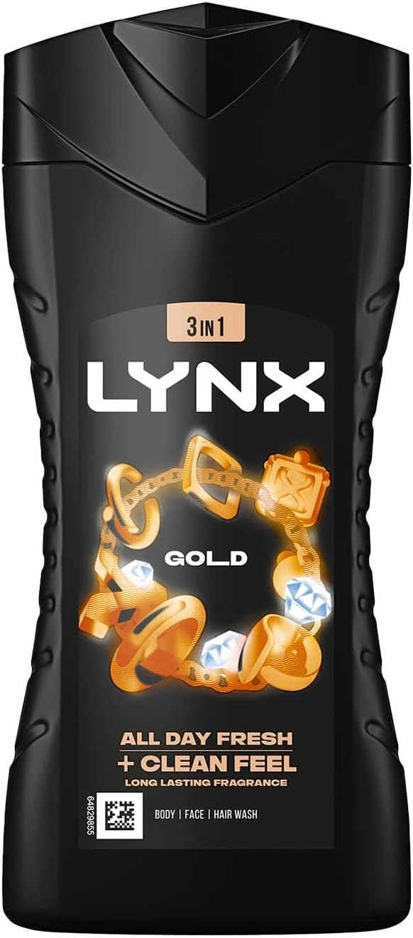 Lynx 12H Refreshing Fragrance Gold Oud Wood Vanilla Body wash 225ml