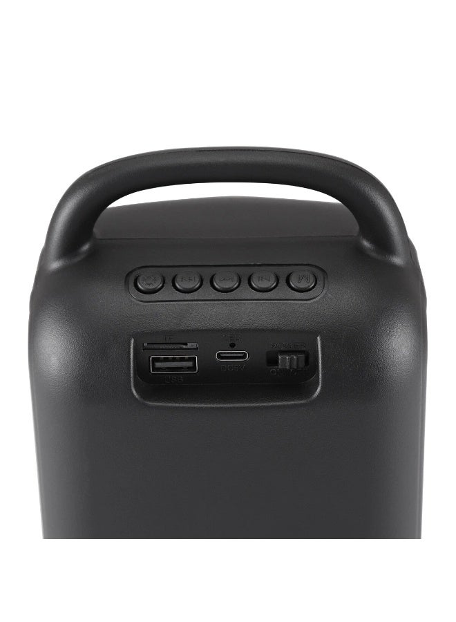 Bluetooth Subwoofer Speaker with External Microphone - Multimedia Speaker - Portable Wireless Speaker with RGB LED Light and Rechargeable Battery for Smartphones, TV, Tablets, and Computers - Wireless Speaker - Image 5