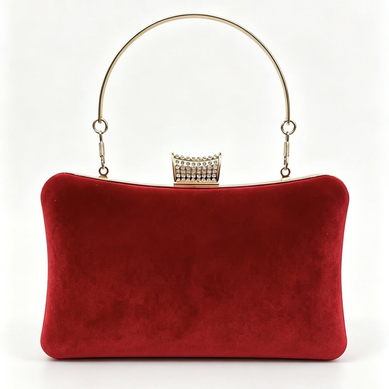 Velvet Pillow Clutch Bag - Image 3