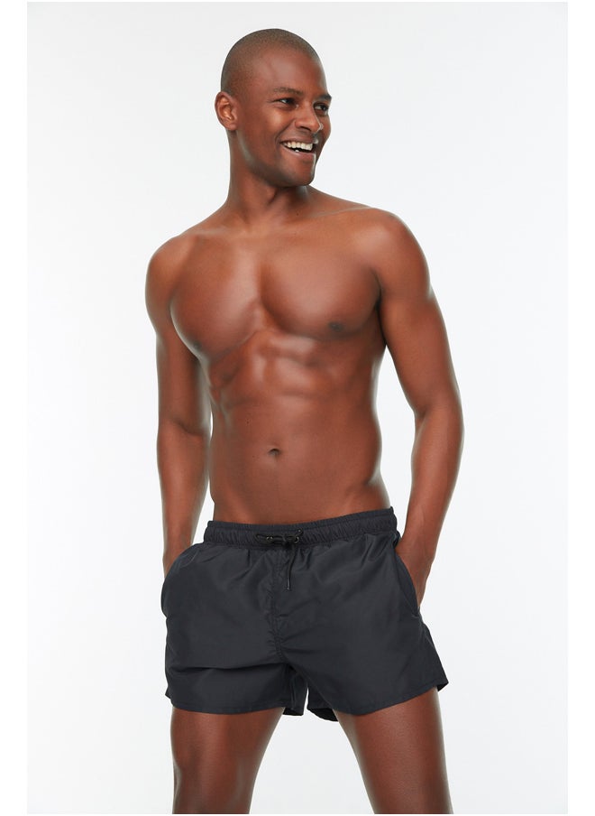 trendyol - Men's Black Extra Short Basic Swimsuit Sea Shorts - Image 1
