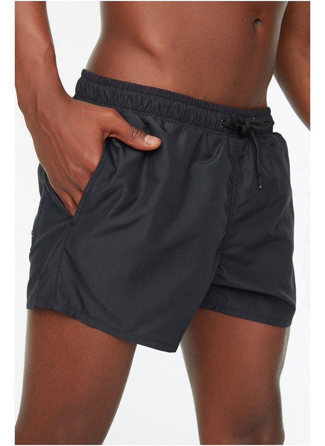 trendyol - Men's Black Extra Short Basic Swimsuit Sea Shorts - Image 1