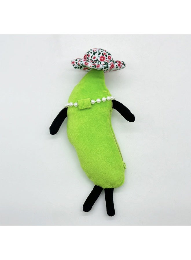 هالامودو السر Staycation Edamame العائلة بلش ，البازلاء العملاقة في لعبة بلش البازلاء بود ممشوة الألعاب ，النبات دمية أحجام مختلفة الفاصوليا الخضراء - Image 3