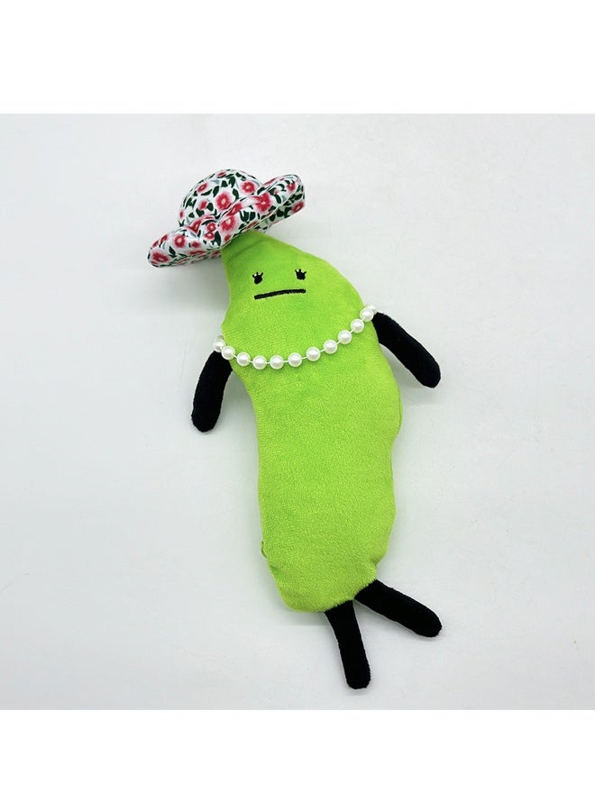 هالامودو السر Staycation Edamame العائلة بلش ，البازلاء العملاقة في لعبة بلش البازلاء بود ممشوة الألعاب ，النبات دمية أحجام مختلفة الفاصوليا الخضراء - Image 4