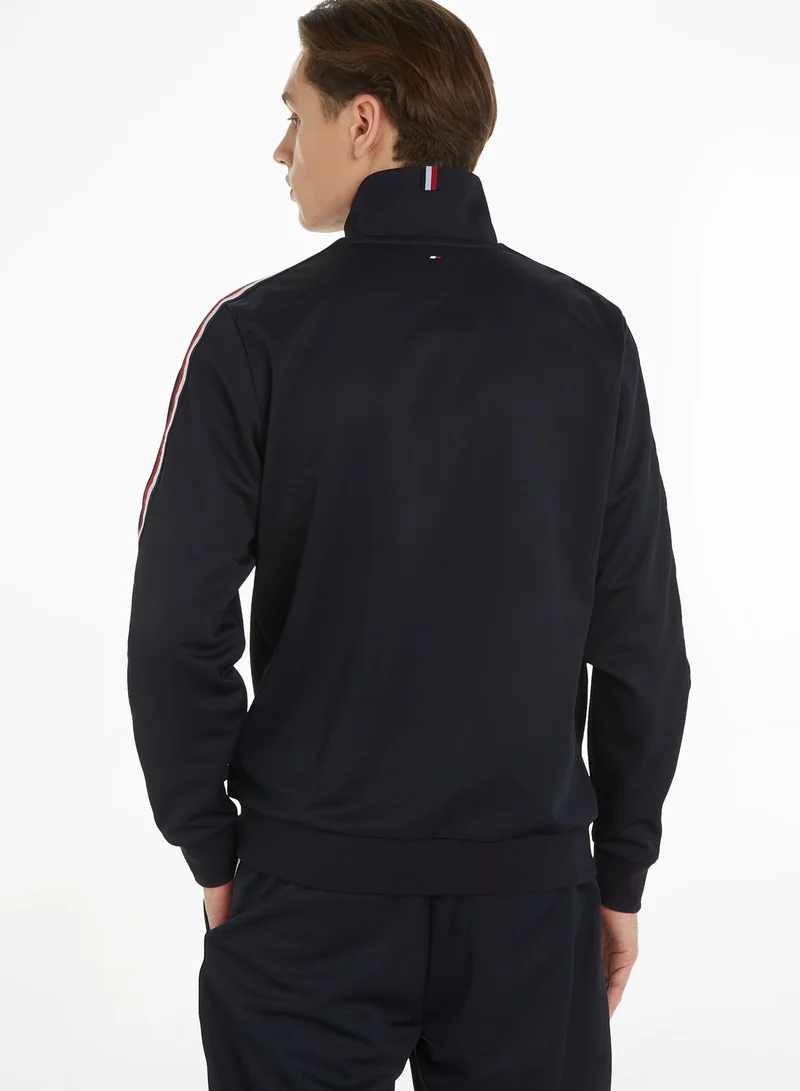 TOMMY HILFIGER Trim Tape Zip Through