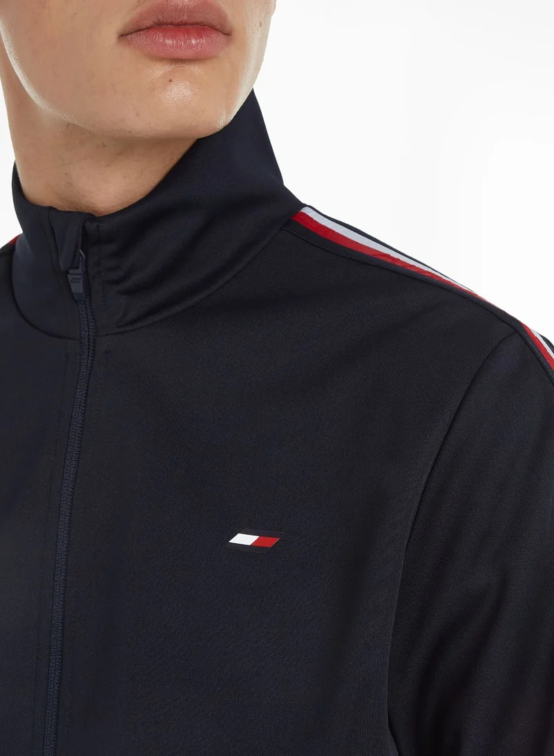 TOMMY HILFIGER Trim Tape Zip Through