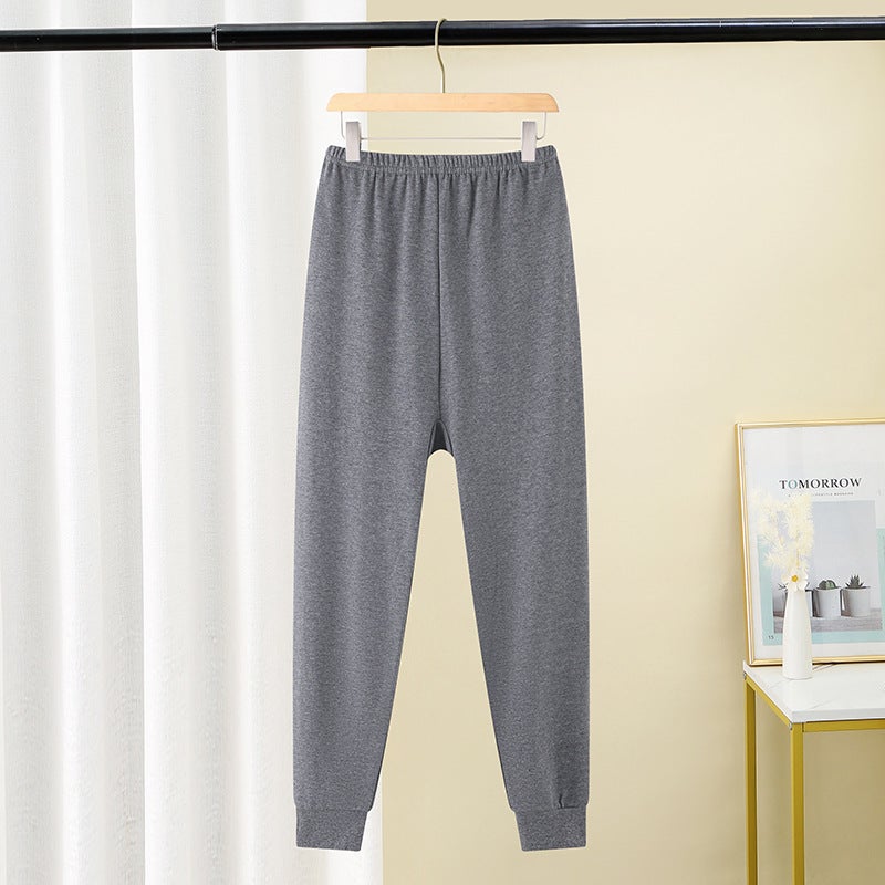 Plus-Size Children'S Base Layer Cotton Thermal Pants Single Pants For Boys And Girls, Large Cotton Thermal Pants Single Piece - Image 1