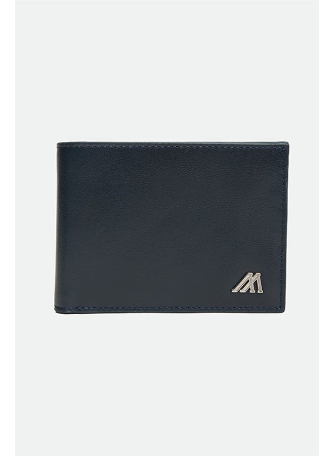 مانرزم The Stillwater Essential Leather Bifold Wallet – Navy - Image 2