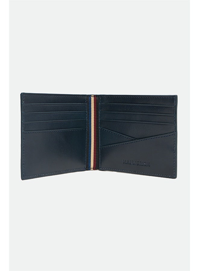 مانرزم The Stillwater Essential Leather Bifold Wallet – Navy - Image 4