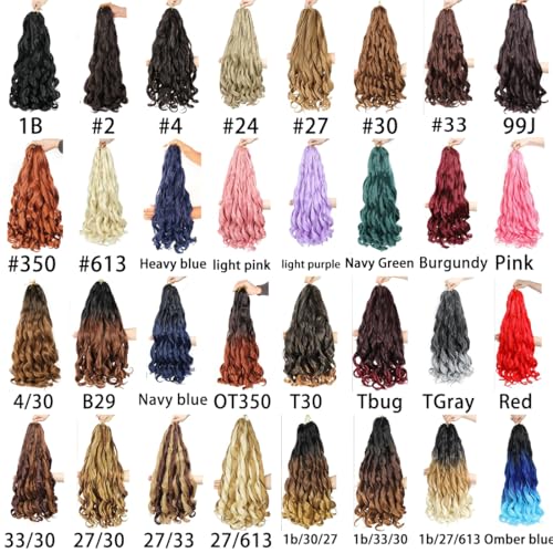 WIPPORYA French Curl Braiding Hair 24 inch 6 Packs Loose Wave Bouncy Braiding Hair Pre Stretched 100/pack Yaki Curly Crochet Hair for Black Women Hair Extensions(24 inch(pack of 6),1b/33/30) - Image 4