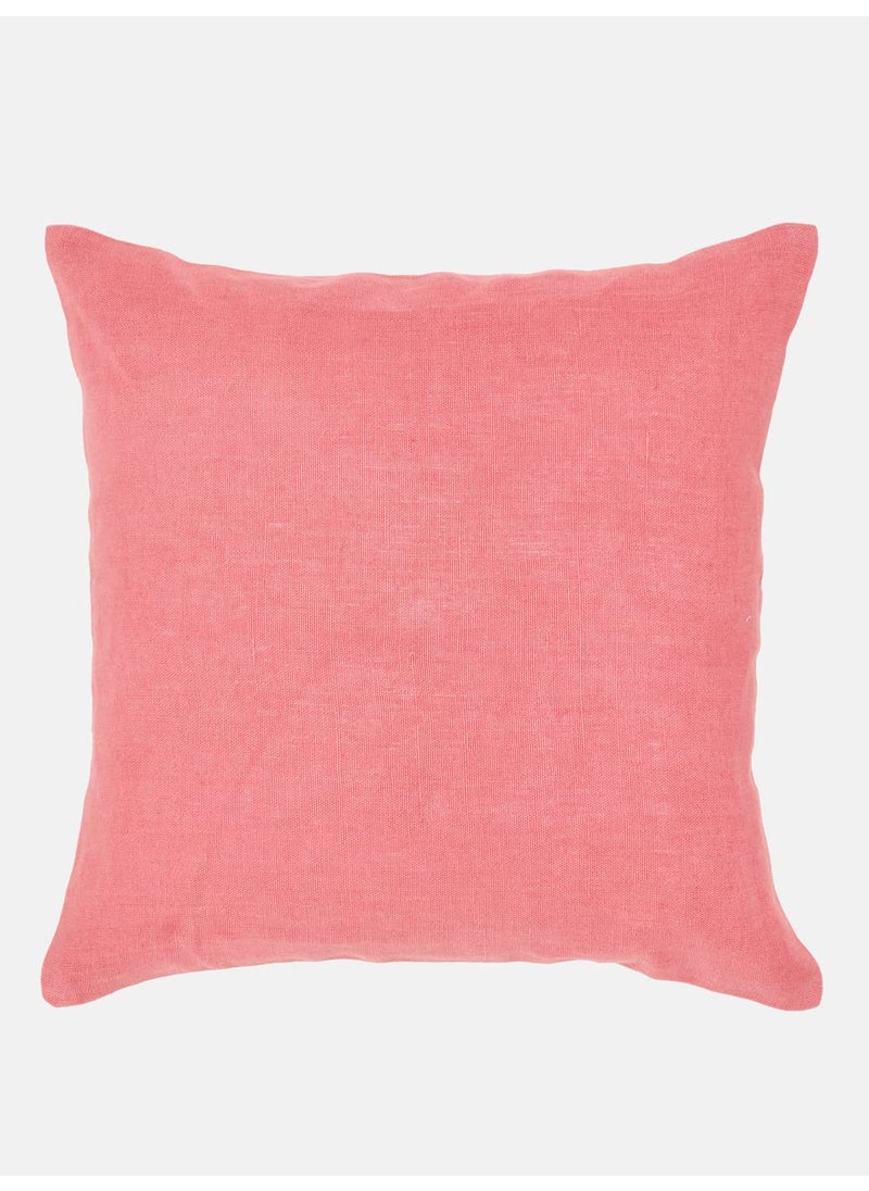 Fabindia Fabindia Red Aarya Linen Cushion Cover -16"X16"  - Image 4