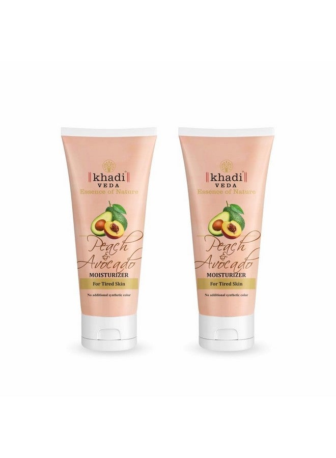 khadi veda Peach & Avocado Body Moisturizer For All Skin Type 200Gm (Pack Of 2) - Image 1