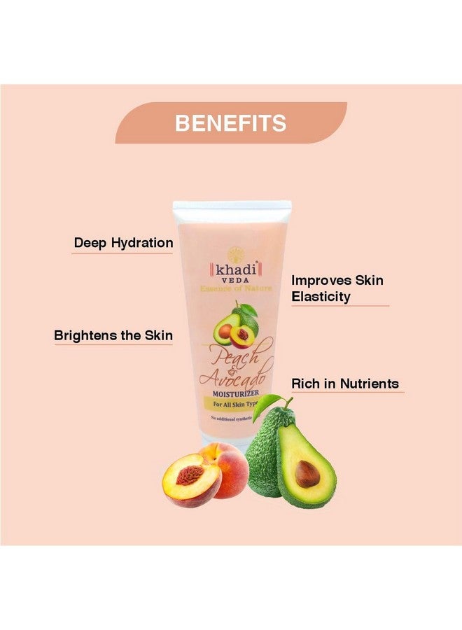 khadi veda Peach & Avocado Body Moisturizer For All Skin Type 200Gm (Pack Of 2) - Image 3