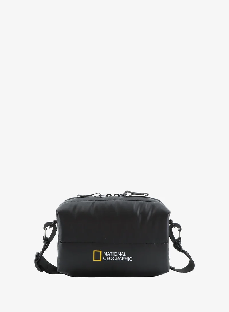 NATIONAL GEOGRAPHIC National Geographic Puffer Utility Bag 3L – Small Travel Crossbody Bag with RFID Pocket, Adjustable Shoulder Strap, Sling Utility Messenger Bag for Outdoor & Travel, Daily Use
