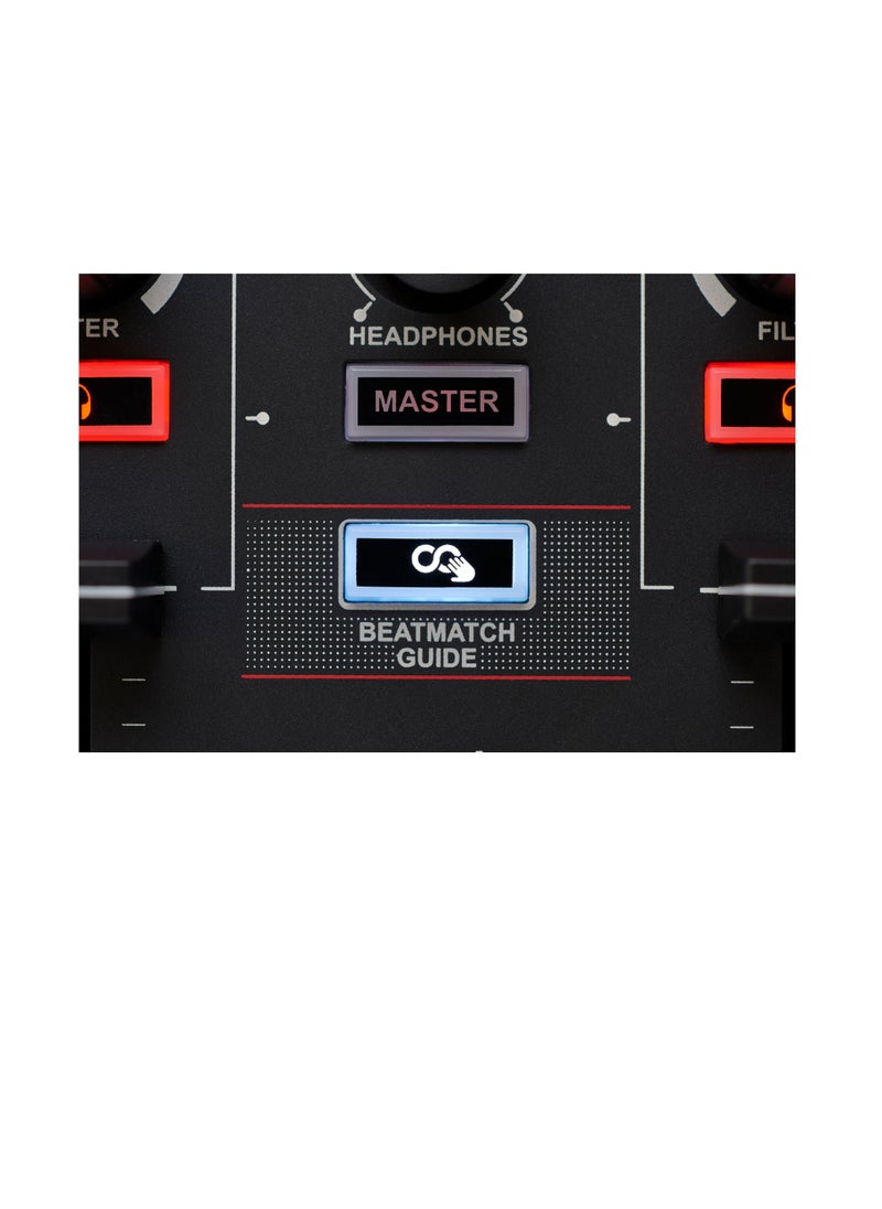 Hercules DJ - Hercules DJControl Inpulse 200 – DJ controller with USB, ideal for beginners learning to mix - 2 tracks with 8 pads and sound card - Image 1