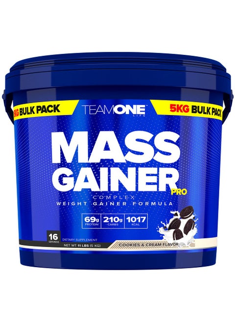 Mass Gainer Pro Complex Weight Gainer Formula Cookies and Cream 5 kg
