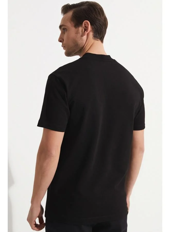 جون June Men Printed T-Shirt Black