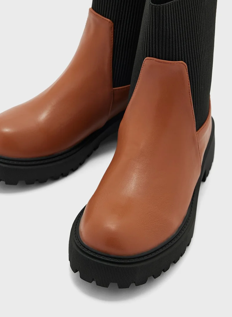 Ginger Chunky Boots
