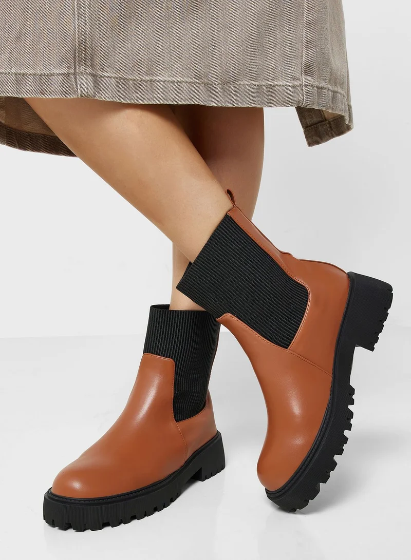 Ginger Chunky Boots
