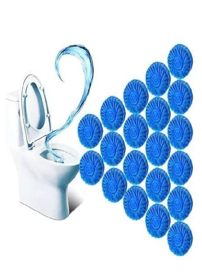 PH BROTHER Automatic Toilet Bowl Cleaner Tablets, Blue Tank Cleaning Tablets with10 Automatic Flush Toilet Bowl Cleaner Tablets, Bathroom Toilet Tank Cleaner, Powerful Cleaning (10 Taablet) - Image 1