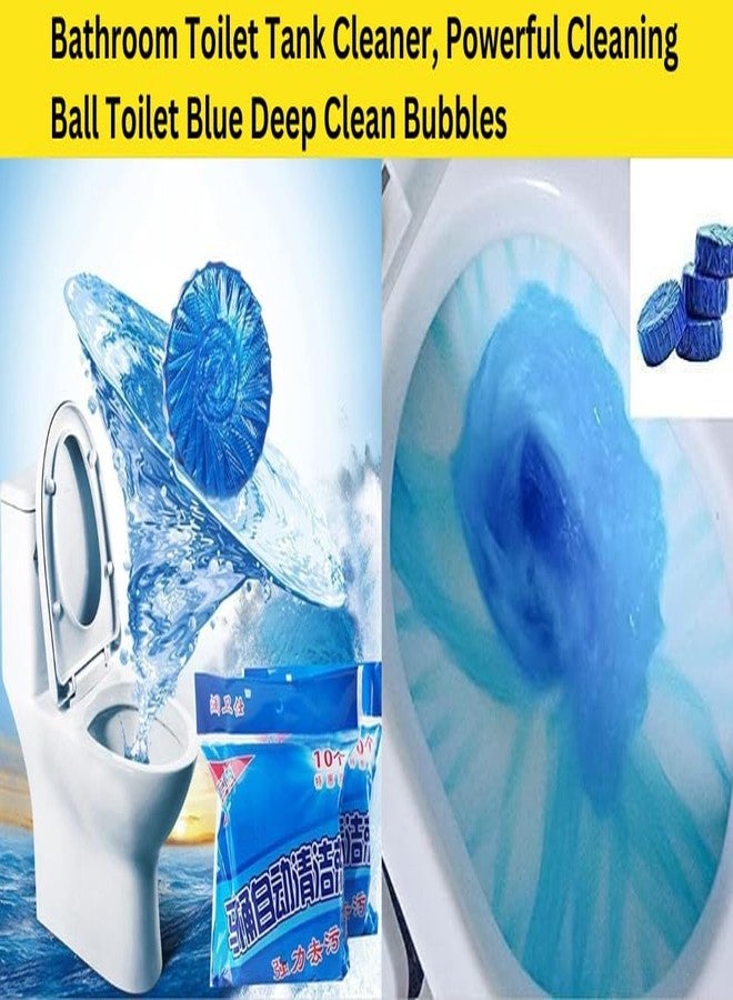 PH BROTHER Automatic Toilet Bowl Cleaner Tablets, Blue Tank Cleaning Tablets with10 Automatic Flush Toilet Bowl Cleaner Tablets, Bathroom Toilet Tank Cleaner, Powerful Cleaning (10 Taablet) - Image 3