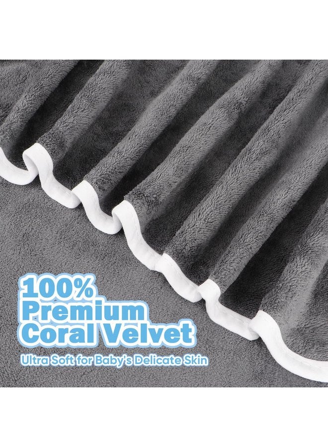 Orighty 6 Pack Baby Hooded Towel 30 x 30 Inch Super Soft Bath Towel with Hood for Babies, Infant, Newborn Essential - Ideal Baby Stuff Registry Gift for Boys and Girls (Grey, White, Pink) - Image 2