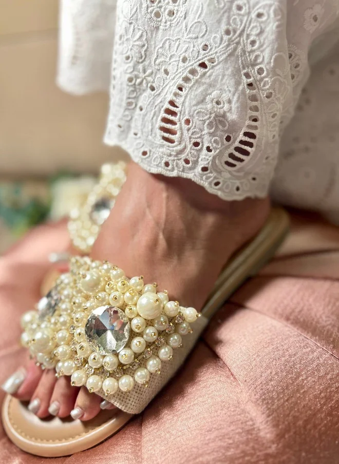 Sandal Stories SANDAL STORIES Women Embellished Party Open Toe Flats