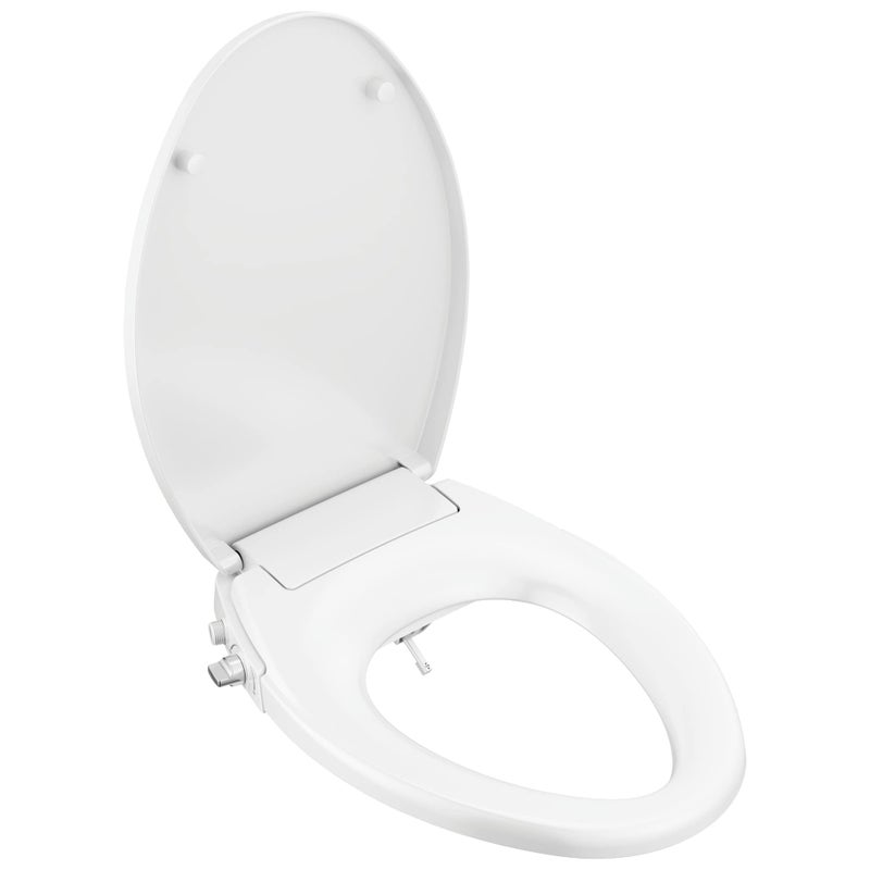 Delta 833004 Elongated Soft Close Bidet Seat with Manual Control Self-Cleaning Wand - White - Image 1