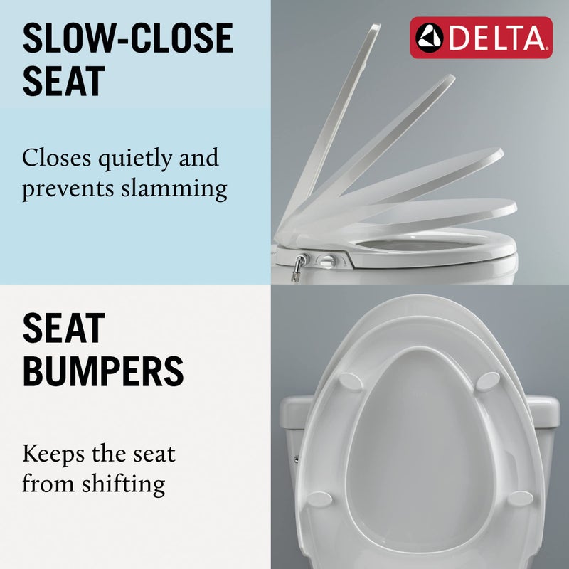 Delta 833004 Elongated Soft Close Bidet Seat with Manual Control Self-Cleaning Wand - White - Image 5