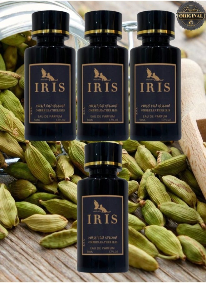 IRIS 4 Pieces Ombre Leather Iris Perfume 50ML  - Image 1