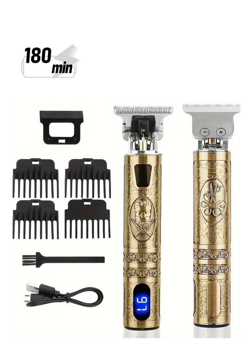 SILVER CREST Precision Beard & Hair Clipper - Cordless, USB-Rechargeable, LCD Screen, Long-Lasting Battery & T-Blade for Ultimate Grooming  - Image 1