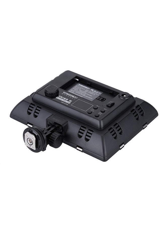 YONGNUO Pro YN-160 III 192 LEDs Video Studio Photography Light Lamp Adjustable Color Temperature 3200K-5500K for Canon Nikon Sony Pentax Olympus Camcorder DSLR Camera with Color Plates  - Image 5