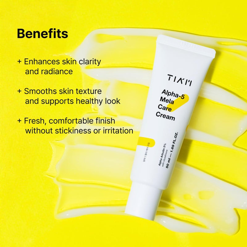 TIA'M Alpha-5 Mela Care Cream, 1.69 fl oz, 5% Alpha Arbutin Glow Enhancing Cream with Glutathione & Niacinamide, Korean Skin Care - Image 4