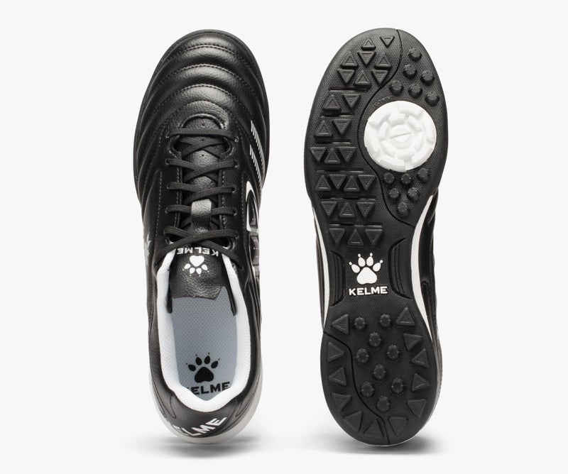 KELME أحذية كرة القدم turf للبالغين من KELME للجنسين، أحذية كرة الصالات الداخلية، للرجال والنساء، أسود، مقاس 7 - Image 3