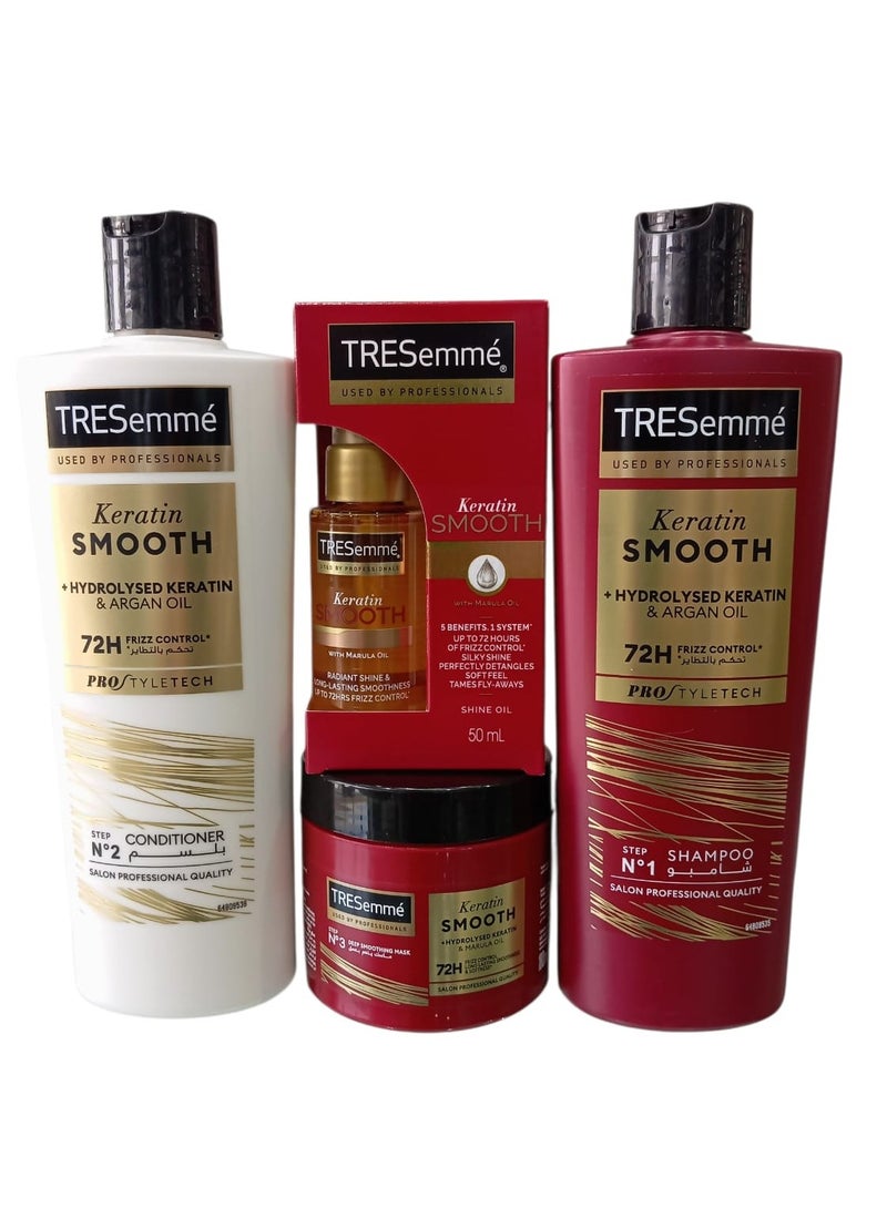 تريسمي مجموعة العناية من تريسيمي شامبو 400 مل وبلسم 400 مل وماسك 180 مل وسيروم 50 مل - Image 1