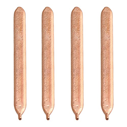 BQLZR Flat Heat Pipe Computer Tube 0.3x0.8x8cm Copper Sink CPU Tube Retrofit Pack of 4 - Image 1