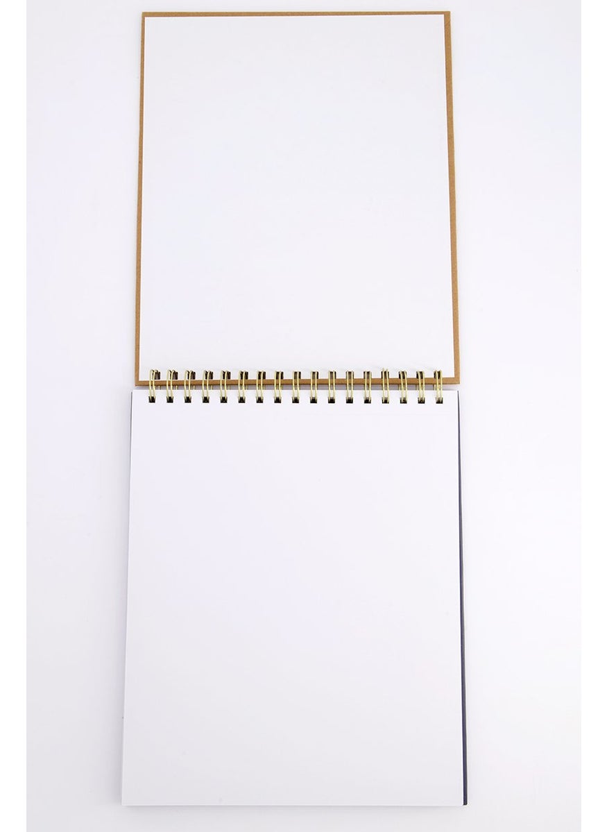 VOTUM Personalized Sketchbook, Brown and Navy  - Image 2