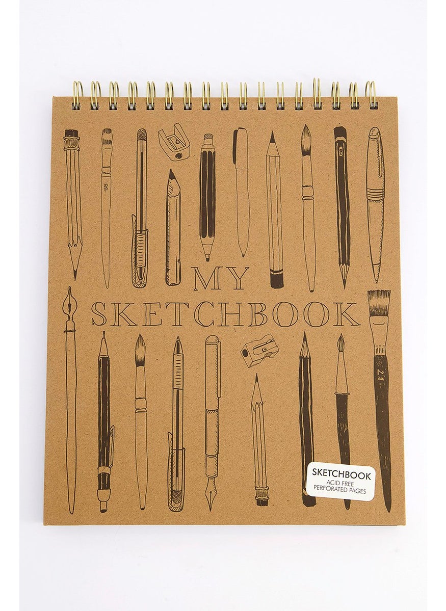 VOTUM Personalized Sketchbook, Brown and Navy  - Image 1
