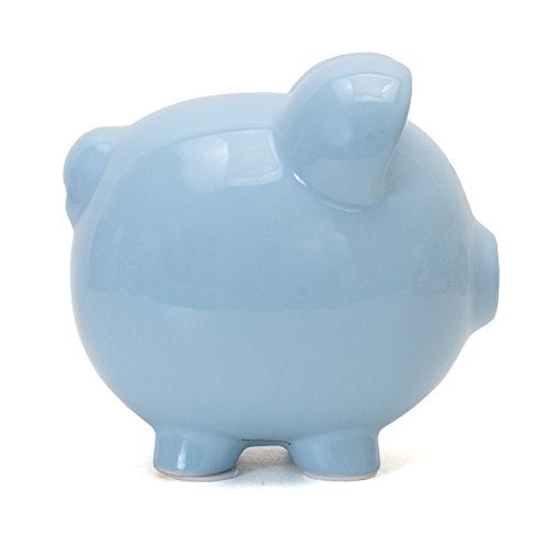 Child to Cherish Ceramic Piggy Bank, Blue - Image 2