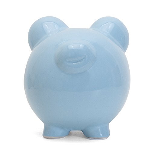 Child to Cherish Ceramic Piggy Bank, Blue - Image 3