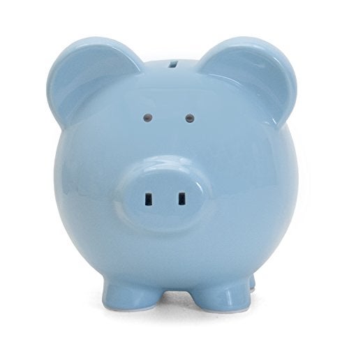 Child to Cherish Ceramic Piggy Bank, Blue - Image 5