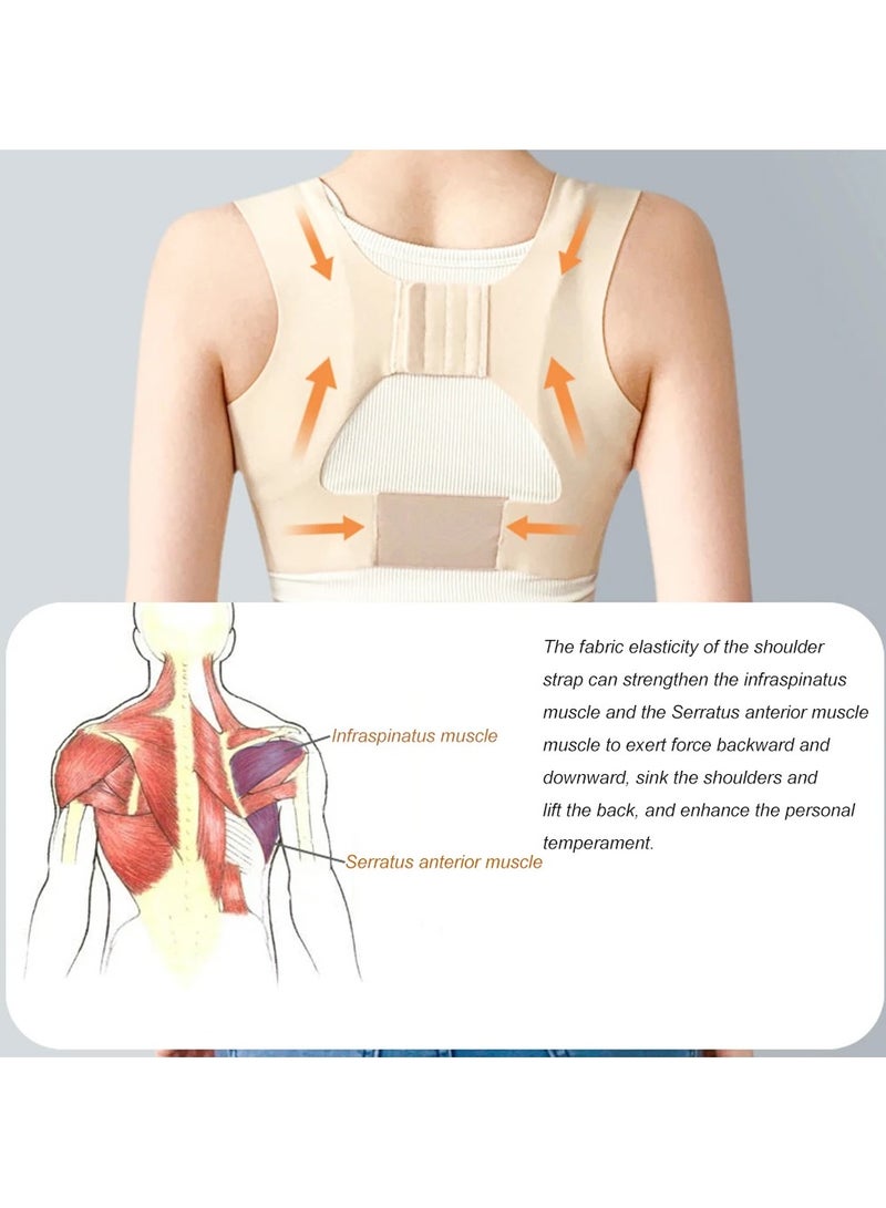 general Women Adjustable Chest Support Belt Posture Corrector Body Shaper Corset Upper Back Support Bandage - Image 4