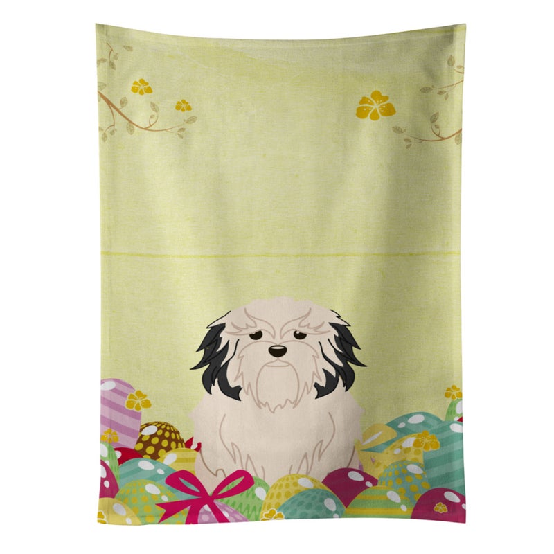 Caroline's Treasures ""Caroline's Treasures Easter Eggs Lowchen Kitchen Towel  Multicolor  25"""" x 15""""""